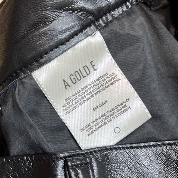 AGOLDE Riley Long High Rise Straight Pant
In Detox Leather black, SIZE 31 1259 - Picture 10 of 11